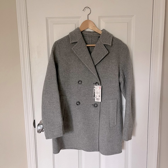 NWT Uniqlo wool short coat Sz XS - Picture 2 of 4
